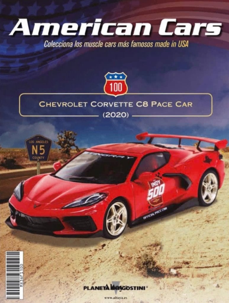Chevrolet Corvette '20 oranje schaal 1/43 American cars # 61, Hobby en Vrije tijd, Modelauto's | 1:43, Verzenden, Nieuw, Auto