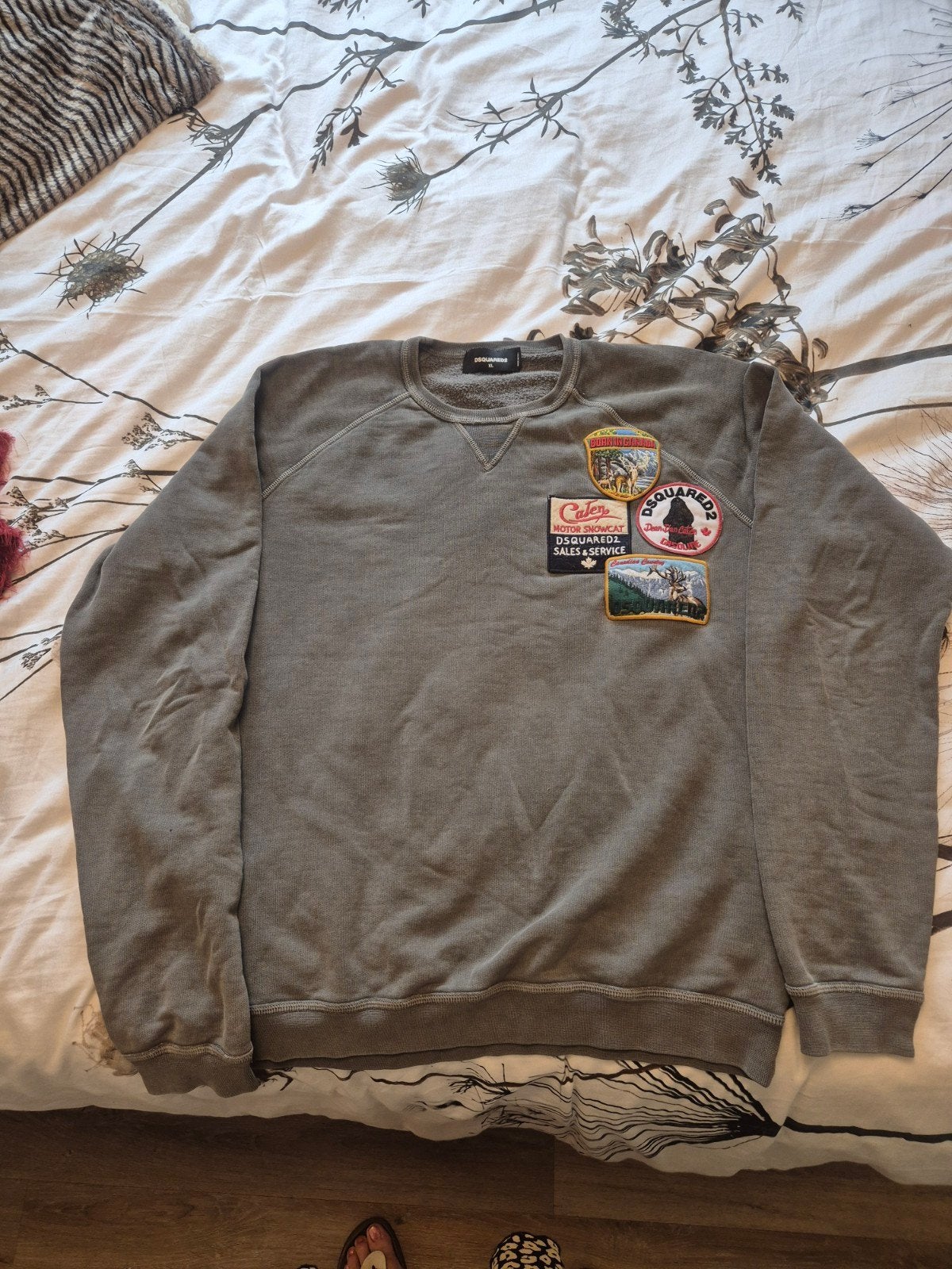 Grijze trui / sweater Dsquared2, Ophalen of Verzenden, Zo goed als nieuw, Maat 56/58 (XL), Grijs