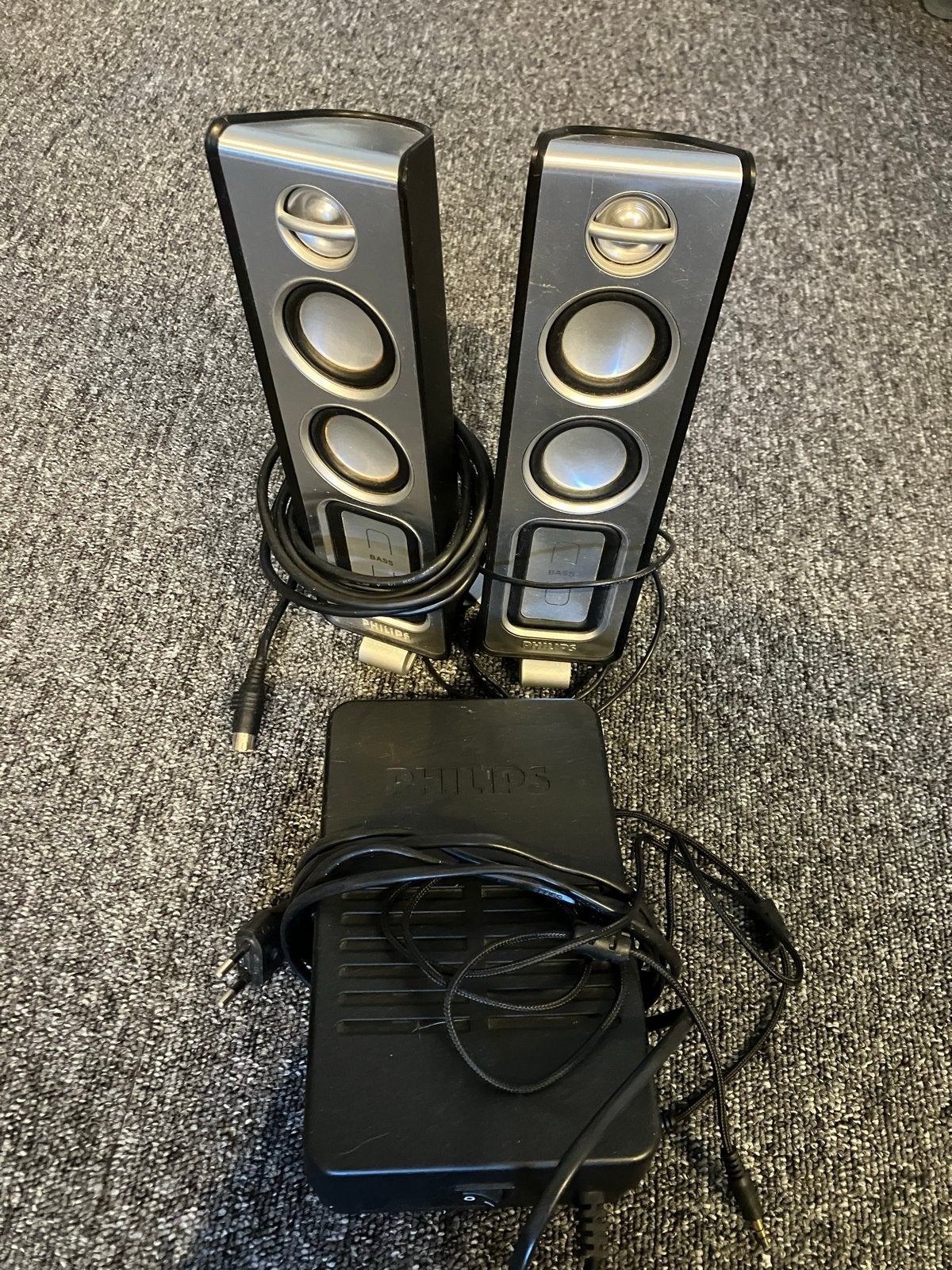 Philips 2.0 speakerset met basreflex en AUX-ingang, Audio, Tv en Foto, Stereo speakers, Philips, Gebruikt, Ophalen of Verzenden