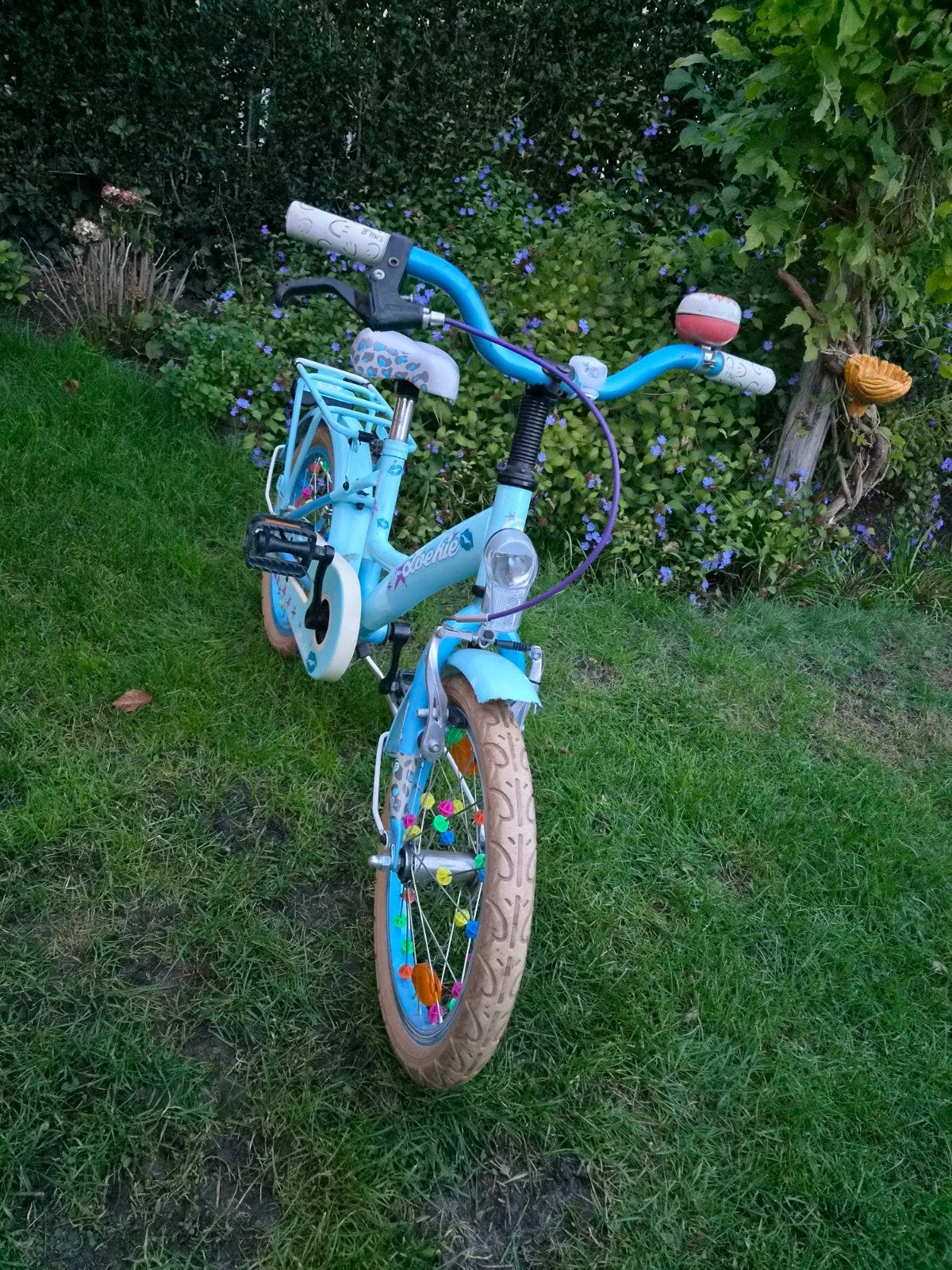 Loekie fiets 16 inch, Ophalen, Terugtraprem, Zijwieltjes, Loekie