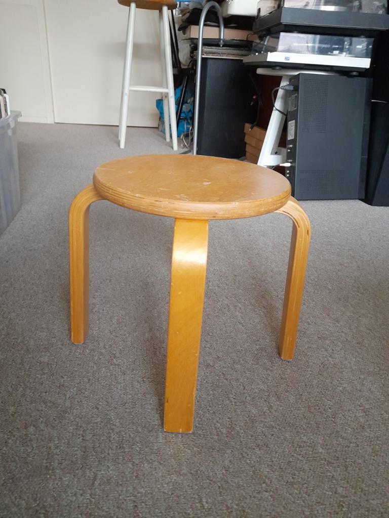 Krukje plywood kleine Frosta Artek Ikea vintage - nieuwst., Ophalen, Hout
