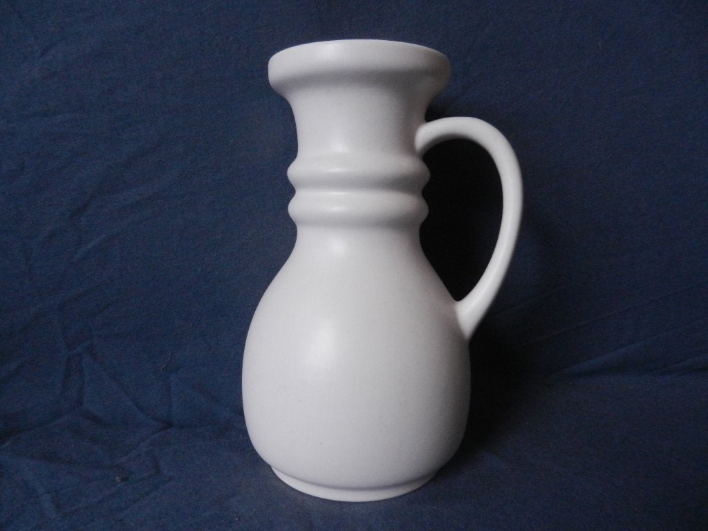 Flora Gouda mat witte kan model 737. h. 20,2 cm., Antiek en Kunst, Ophalen of Verzenden