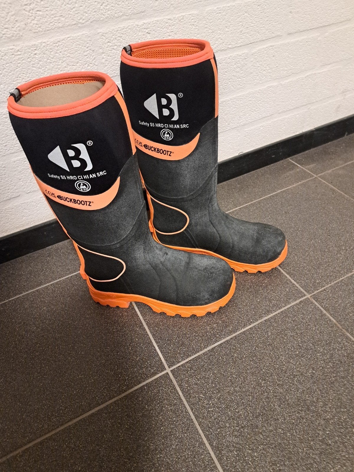 Buckbootz BBZ 8000 Veiligheidslaarzen Maat 41 - Nieuwstaat, Ophalen of Verzenden, Zo goed als nieuw, Zwart, Boots