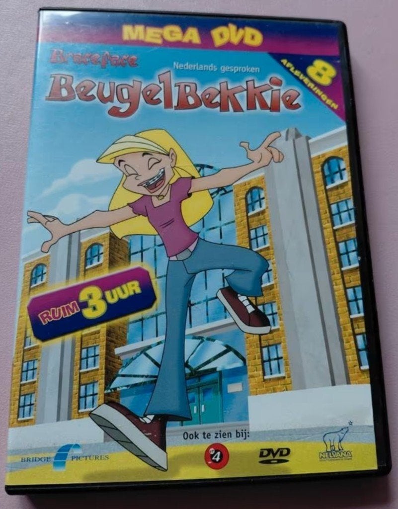 Beugelbekkie - Braceface. Mega DVD. Speelduur: ruim 3 uur., Cd's en Dvd's, Alle leeftijden, Ophalen of Verzenden, Zo goed als nieuw