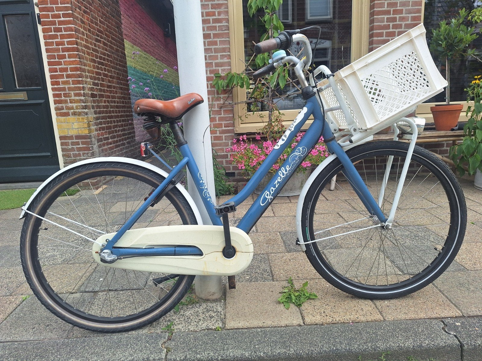 Degelijke Gazelle Miss Grace 26 inch - Goed werkend, Fietsen en Brommers, Fietsen | Dames | Damesfietsen, Ophalen, Gebruikt, Velgrem