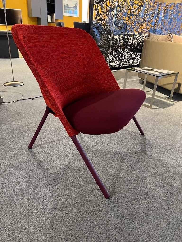 Nieuw Moooi Shift Lounge Chair rood Design stoel, Moooi, Nieuw, Ophalen of Verzenden, Stof