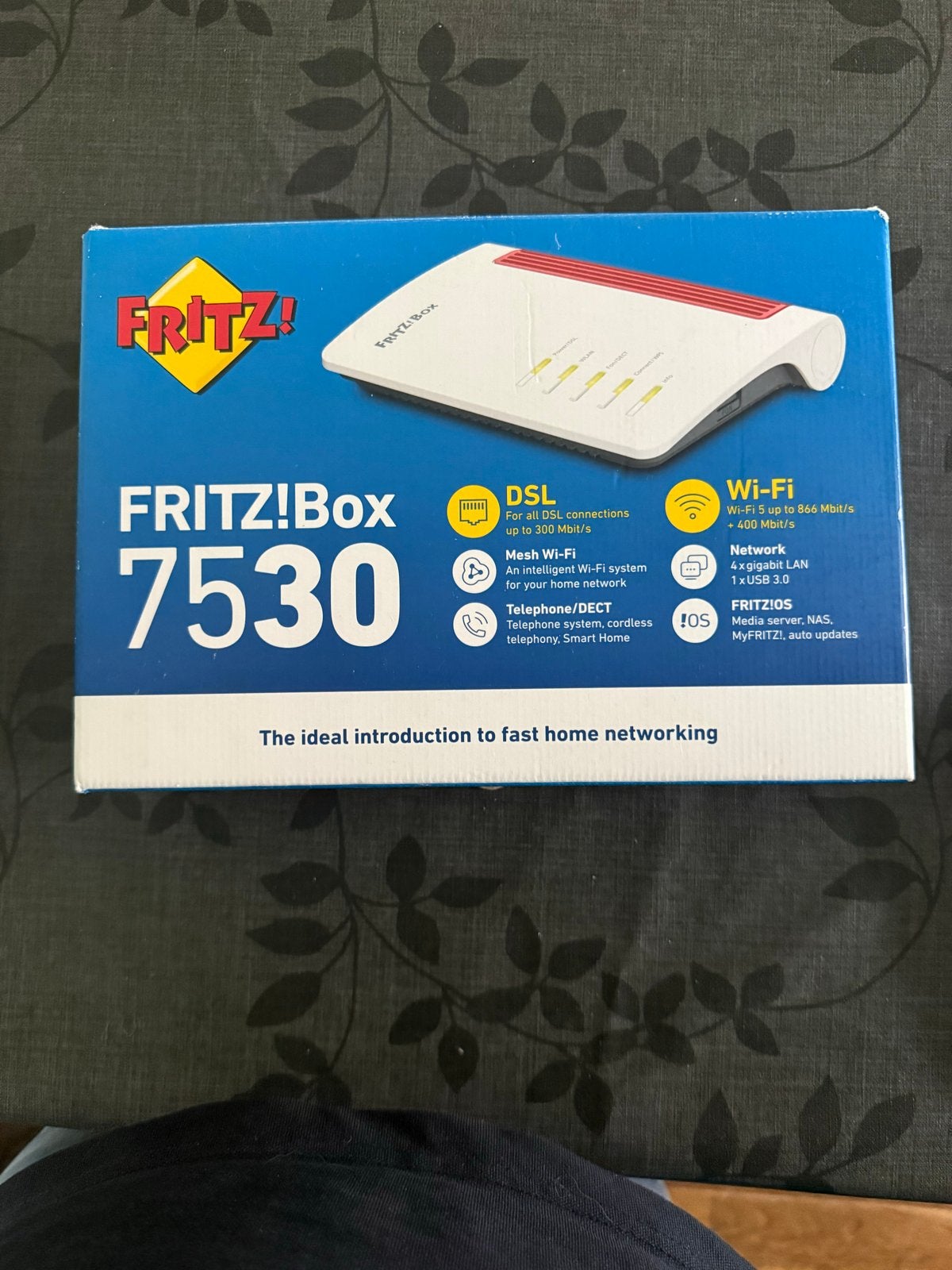 Fritz!Box 7530 Router - Snelle Thuisnetwerken, Computers en Software, Ophalen of Verzenden, Zo goed als nieuw, Router met modem