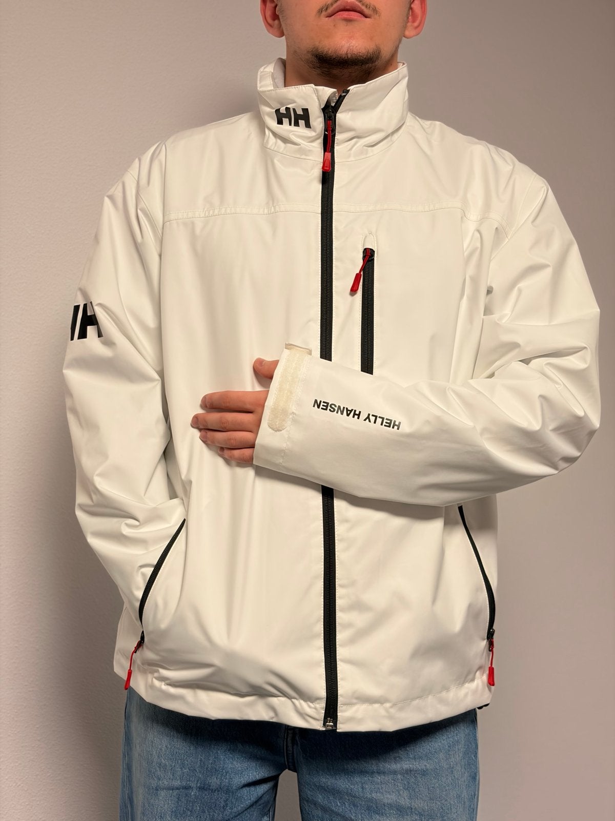 Helly Hansen crew midlayer jacket - Zo goed als nieuw, Ophalen of Verzenden, Zo goed als nieuw, Maat 52/54 (L), Wit