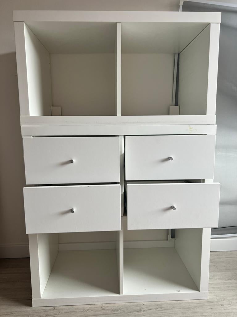 Witte kastjes Ikea, Huis en Inrichting, Kasten | Overige, Ophalen, Gebruikt