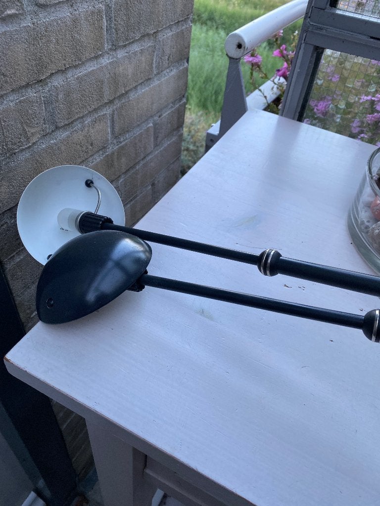 Auping bedlampen/schemerlampen (set van 2), Overige merken, Gebruikt, Zwart, E27 (groot)