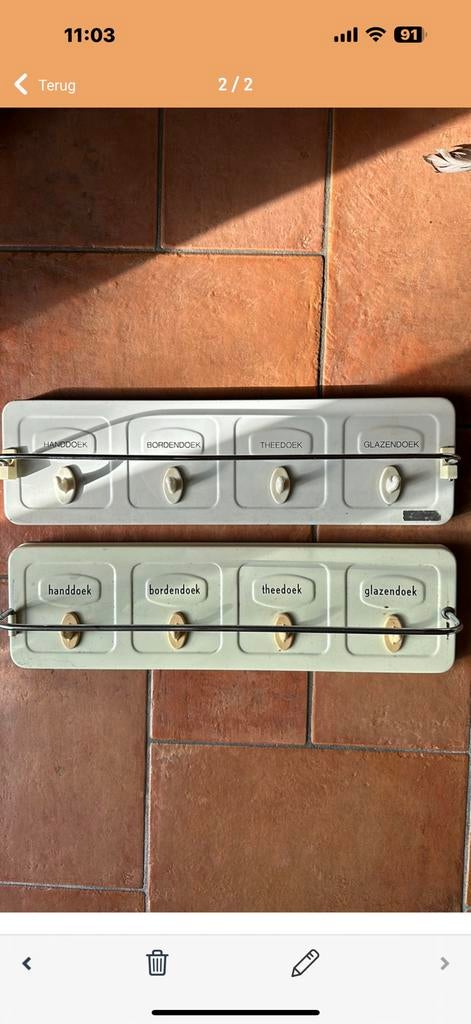 Brabantia handdoek rekjes, Antiek en Kunst, Ophalen of Verzenden