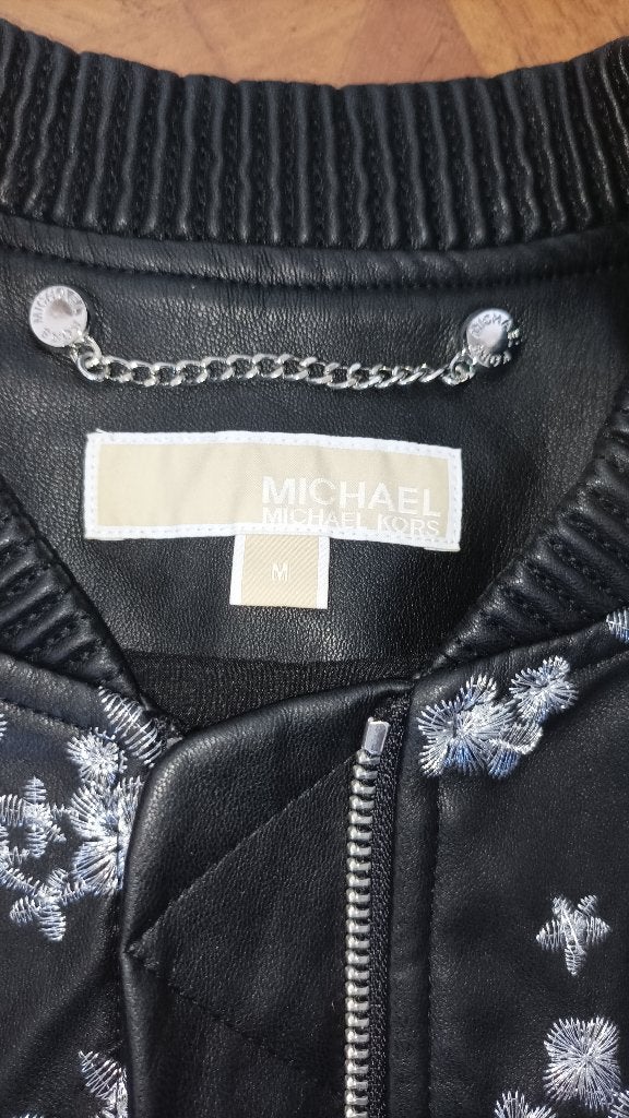 Michael Kors bomber jas jack maat M, Ophalen of Verzenden, Zo goed als nieuw, Maat 38/40 (M), Zwart