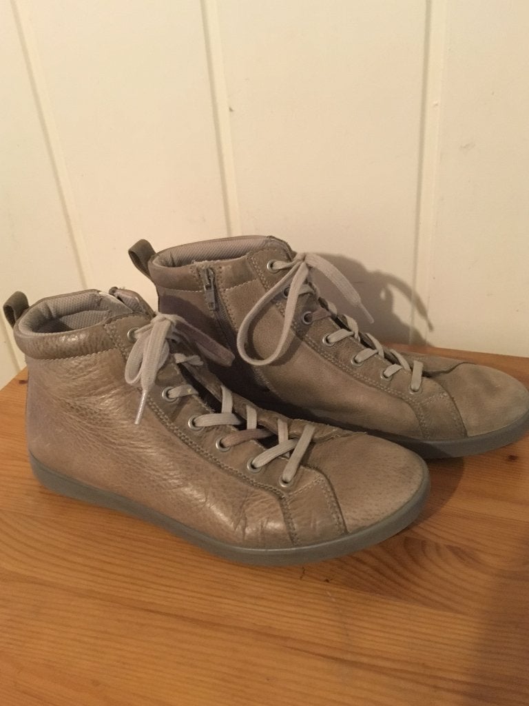 Nette bruine leren hoge schoenen van Ecco, maat 40, Kleding | Dames, Ecco, Bruin, Verzenden, Lage of Enkellaarzen