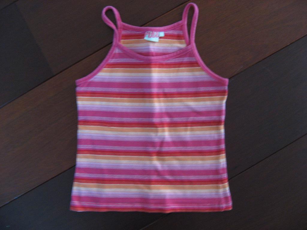 leuk roze gestreept topje / hemdje, mt 128, Verzenden, Zo goed als nieuw, Meisje, Shirt of Longsleeve
