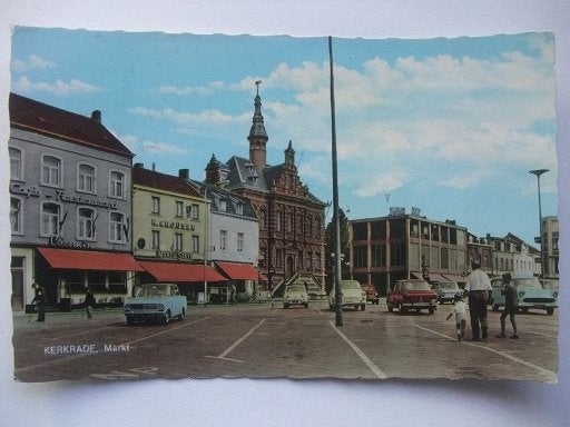 Q23 Kerkrade - Markt - 1966, Verzamelen, Ansichtkaarten | Nederland, Verzenden, 1960 tot 1980, Gelopen, Limburg