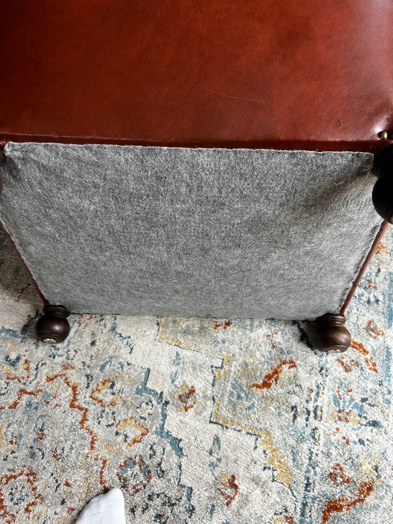Leather chair, Ophalen, Bruin, Leer, Zo goed als nieuw