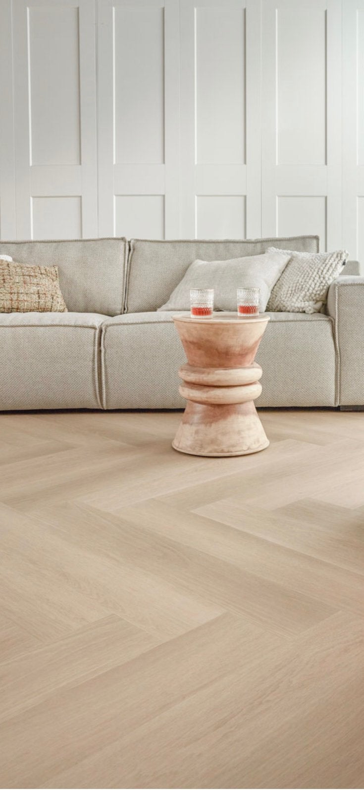 ZWAARDVIS ZAND walvisgraat plak PVC Floer, Ophalen of Verzenden, Nieuw, 75 m² of meer, Overige typen