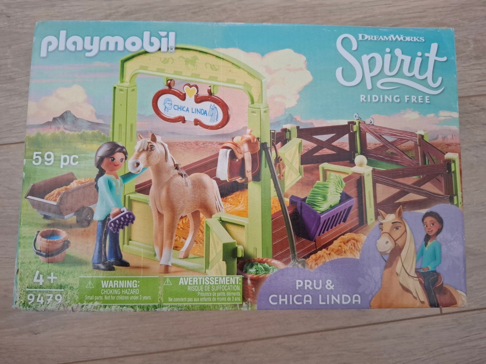 Playmobil Spirit Pru & Chica Linda - Paardenstal Set, Ophalen, Gebouw, Complete set, Zo goed als nieuw