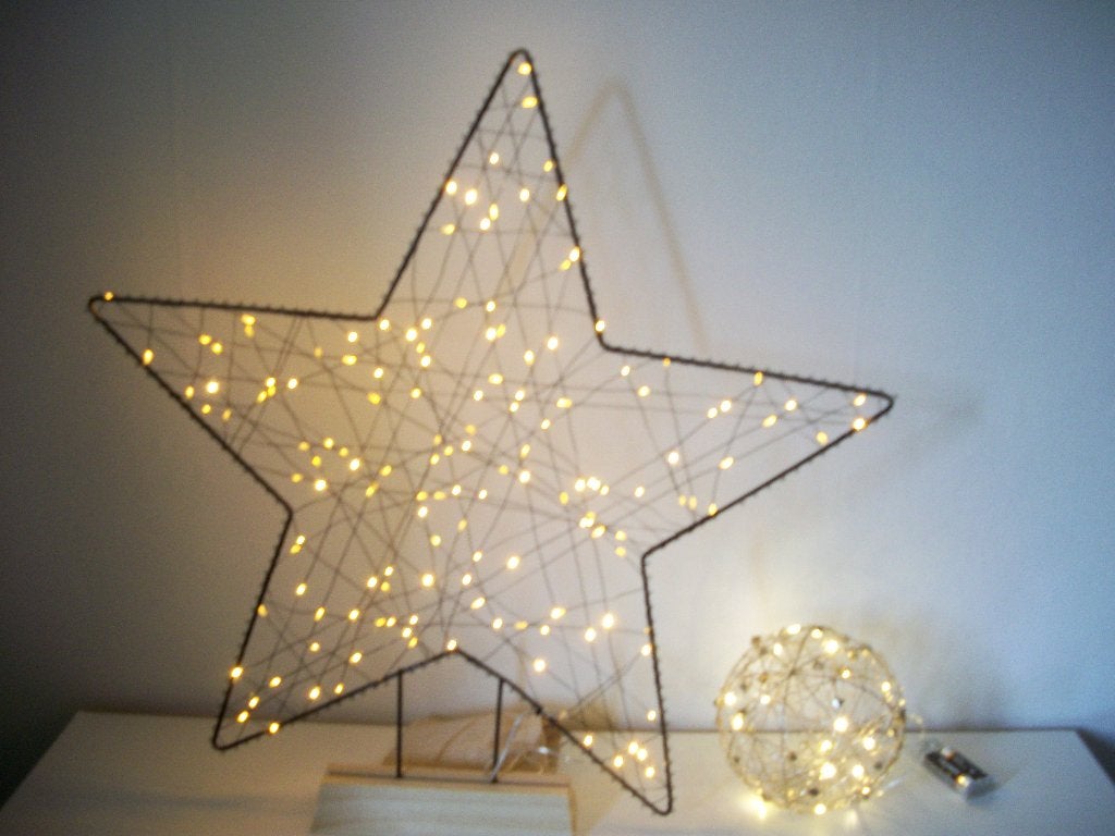Kerstster Verlichting op Standaard 56 - Bal - p.stuk - zgan, Ophalen of Verzenden, Zo goed als nieuw