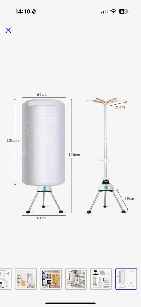 Electrische droger, Tuin en Terras, Droogmolens en Wasrekken, Ophalen of Verzenden, Nieuw, Overige typen