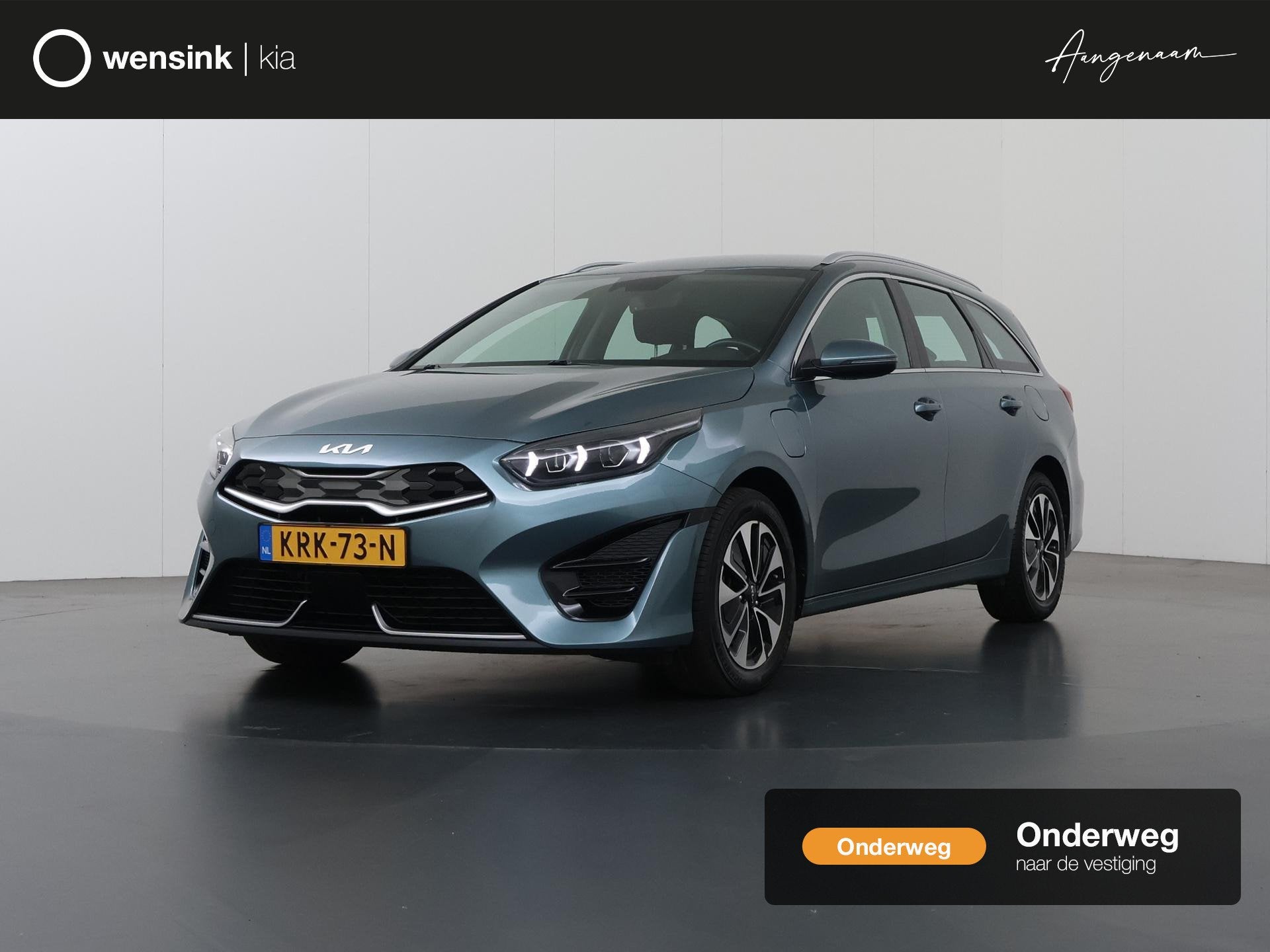 Kia Ceed Sportswagon 1.6 GDI PHEV DynamicPlusLine | Stoel /, Gebruikt, Leder en Stof, Plug-in hybride, 1508 kg