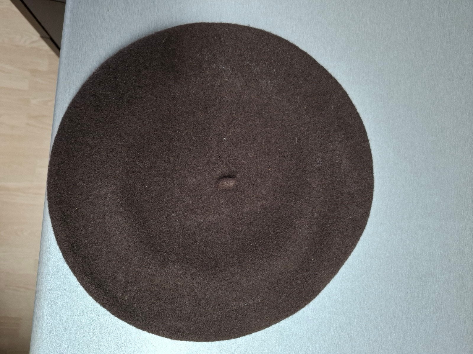 Donkerbruin wollen baret van Hatland, Hoed, Zo goed als nieuw, Hatland, One size fits all