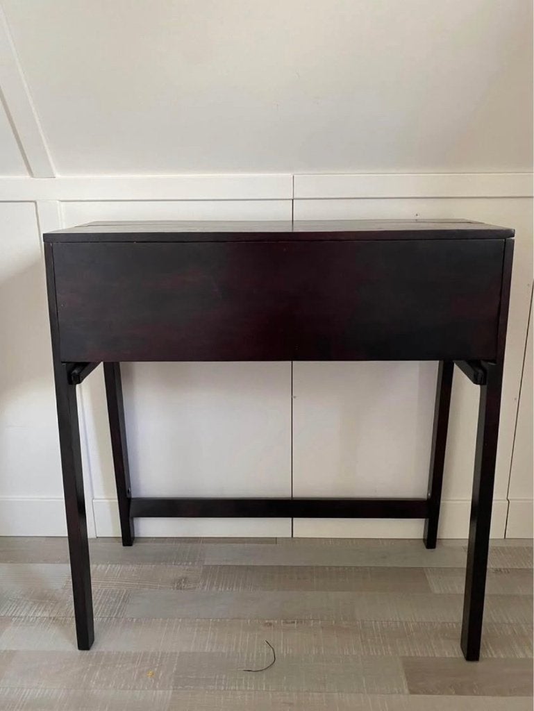 Compact Wooden desk, Huis en Inrichting, Bureaus, Ophalen, Hout, 89 cm, In hoogte verstelbaar