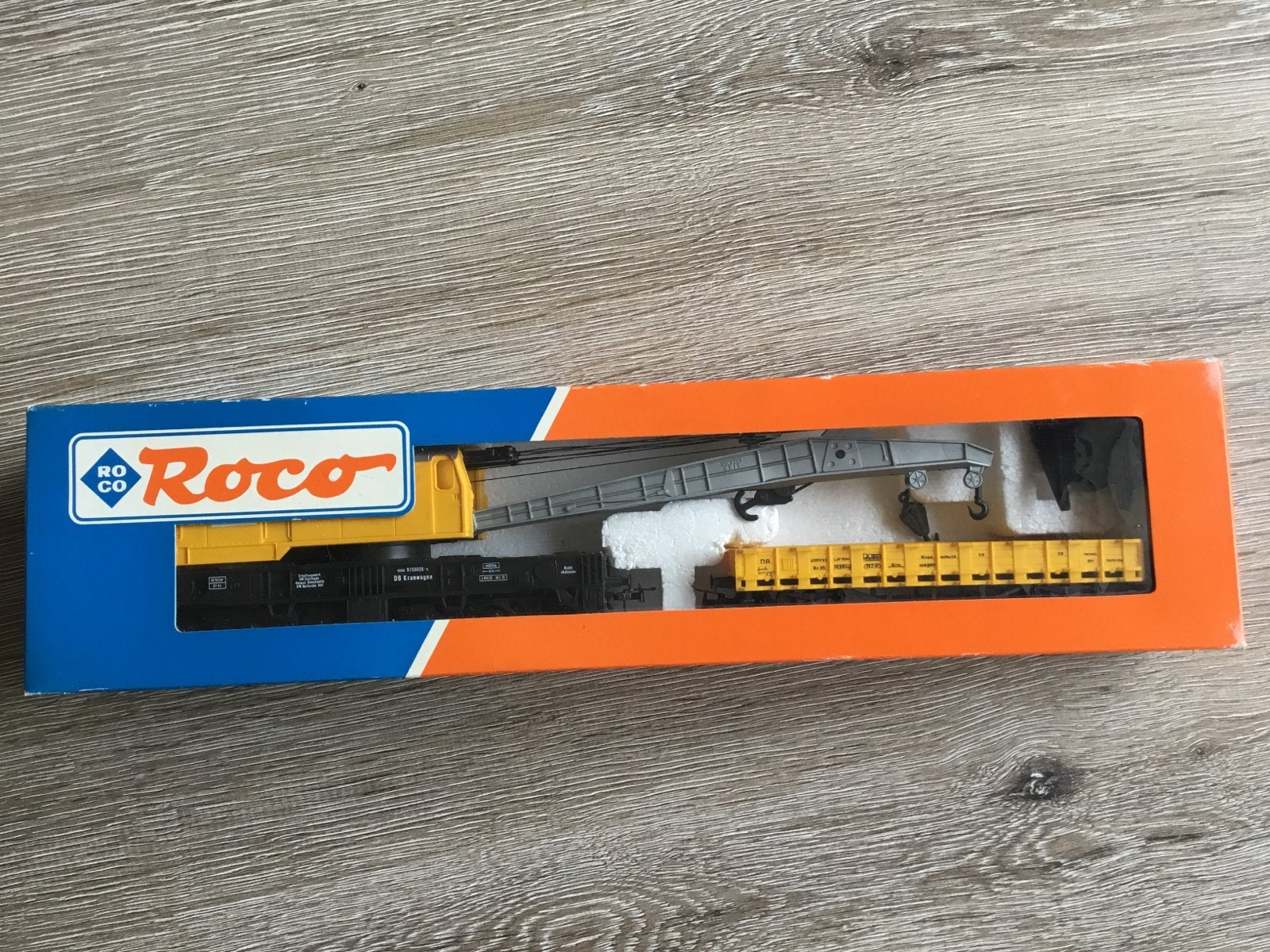 Roco Kraanwagon met begeleidingswagon H0 Nieuwstaat, Gelijkstroom, Ophalen of Verzenden, Roco, Nieuw