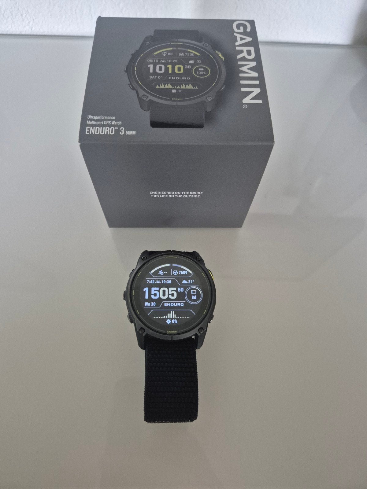 Garmin Enduro 3, Ophalen of Verzenden, Zo goed als nieuw, Zwart, Android