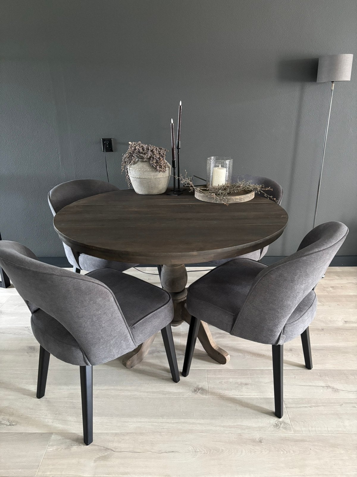 Landelijke ronde Eettafel , 115 cm, Huis en Inrichting, Tafels | Eettafels, Ophalen, 100 tot 150 cm, Rond, Zo goed als nieuw