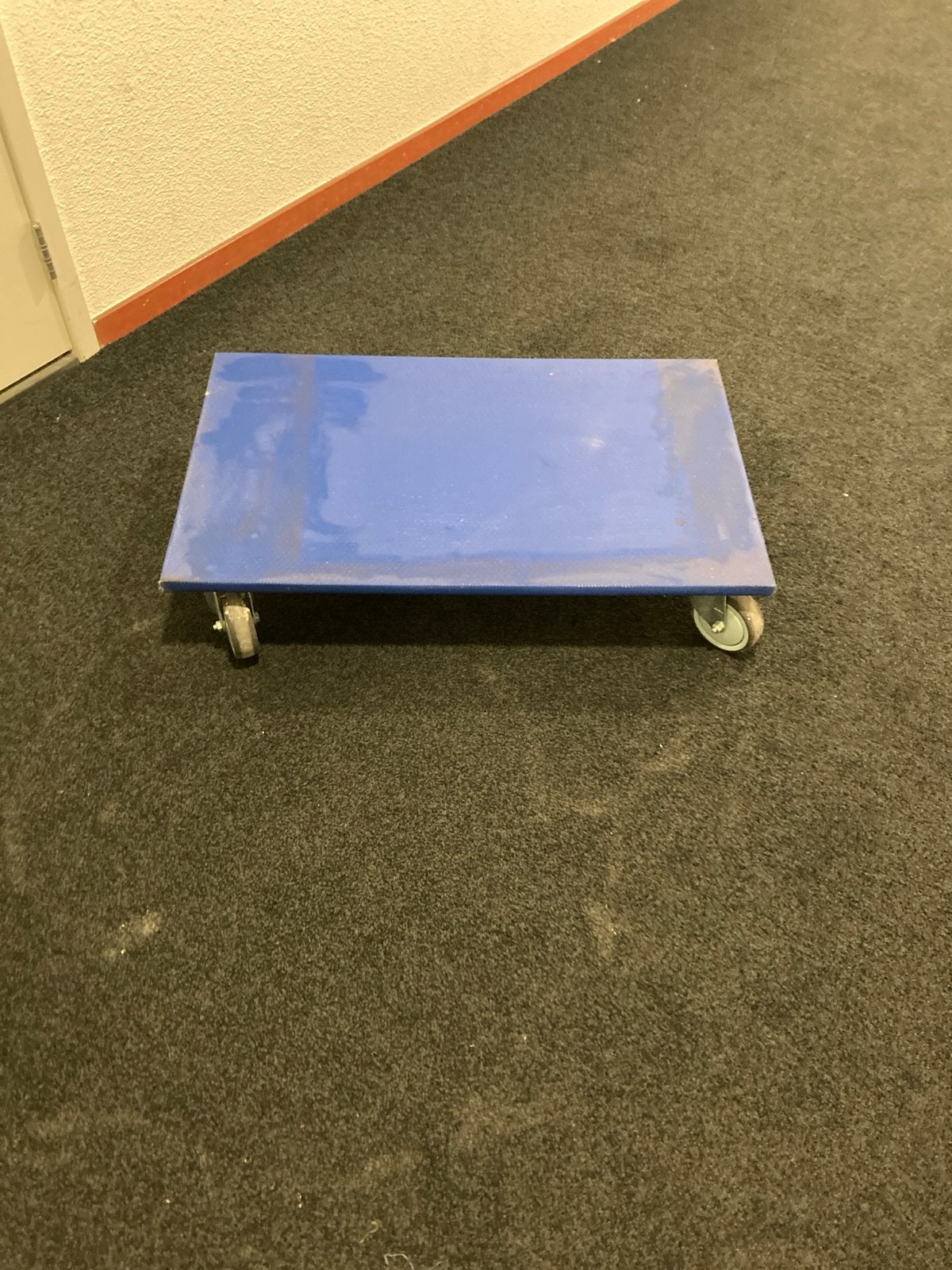 Blauwe transportroller / meubelroller, Doe-het-zelf en Verbouw, Minder dan 60 liter, Ophalen, Gebruikt, Transportkar