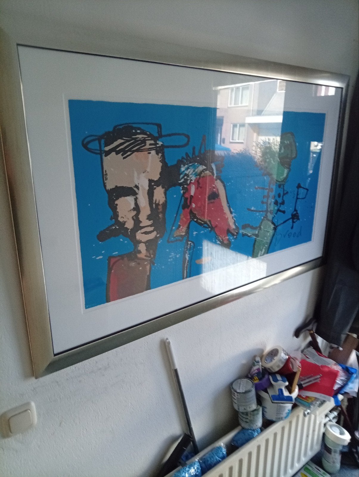 Herman Brood zeefdruk ingelijst met certificaat, Antiek en Kunst, Kunst | Litho's en Zeefdrukken, Ophalen of Verzenden