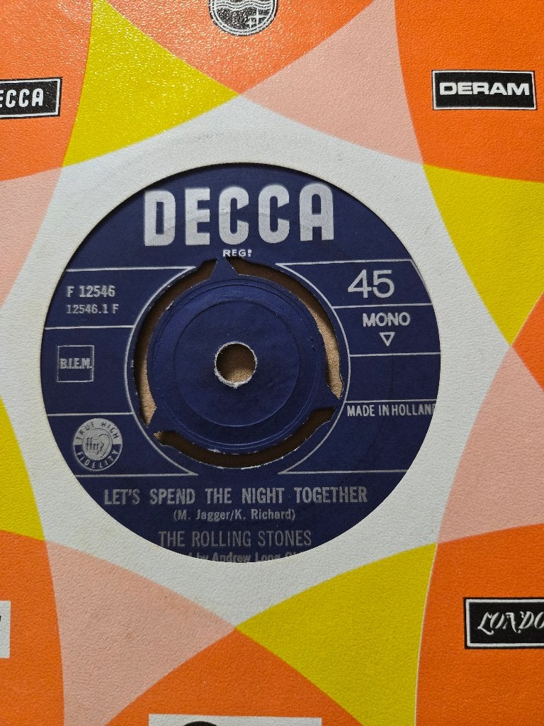 Rolling stones - Let's spend the night together/Ruby Tuesday, Cd's en Dvd's, Vinyl Singles, Gebruikt, 7 inch, Single, Ophalen of Verzenden