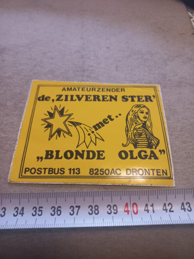 Amateurzender de zilverster/blonde olga, Ophalen of Verzenden, Zo goed als nieuw