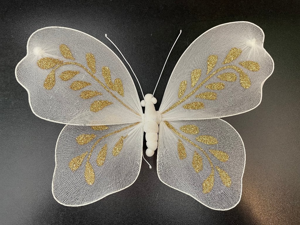 Kerstdecoratie Etalagemateriaal Vlinder 4 Stuks 30 CM, Diversen, Kerst, Ophalen of Verzenden, Nieuw