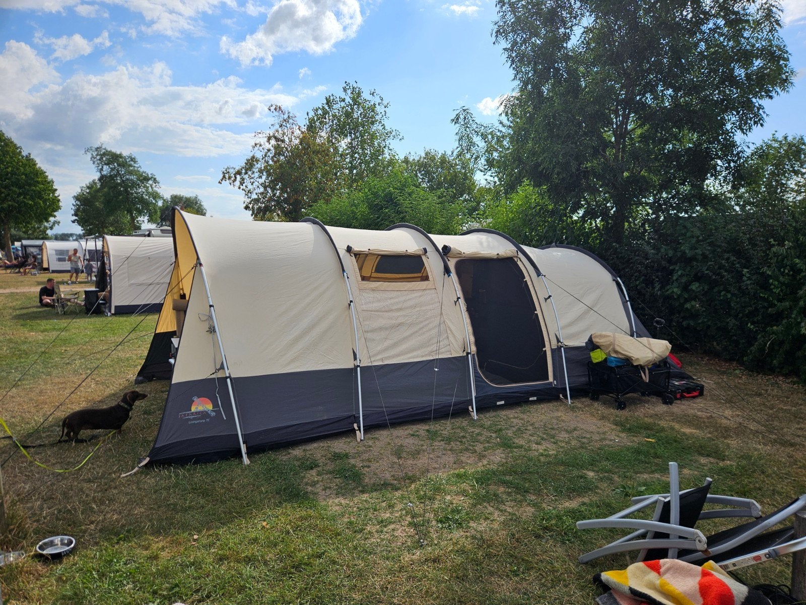 Safarica Livingstone TC 5p katoenen tunneltent, Ophalen, Gebruikt, Tot en met 5
