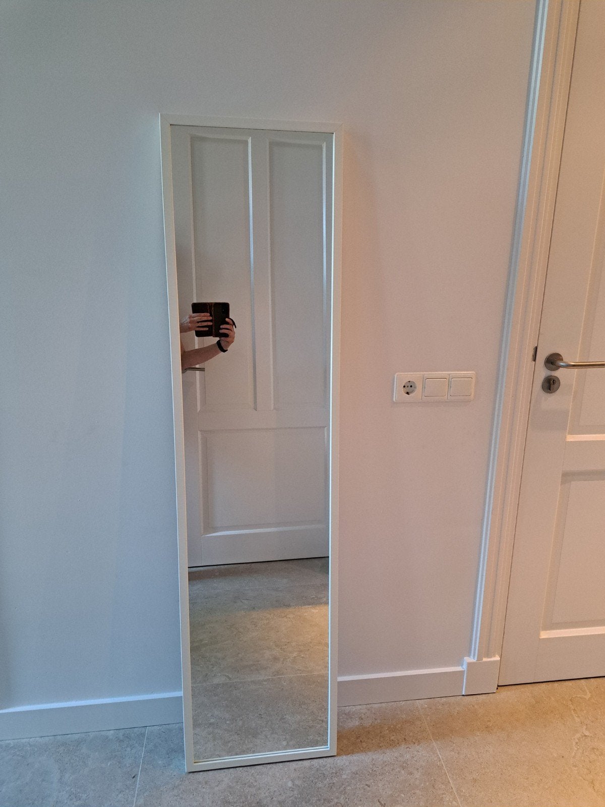 IKEA Stave spiegel 40x160cm passpiegel, Ophalen, Minder dan 50 cm, Zo goed als nieuw, 150 tot 200 cm