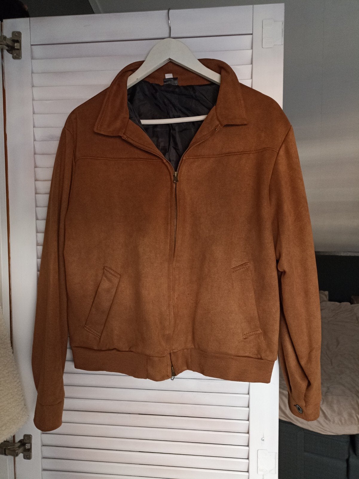 mooi suède jack maat m/L, Ophalen of Verzenden, Zo goed als nieuw, Maat 52/54 (L), Bruin