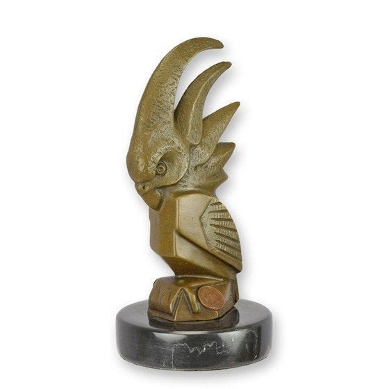 Art Deco Kaketoe brons 16,2x8, Antiek en Kunst, Verzenden