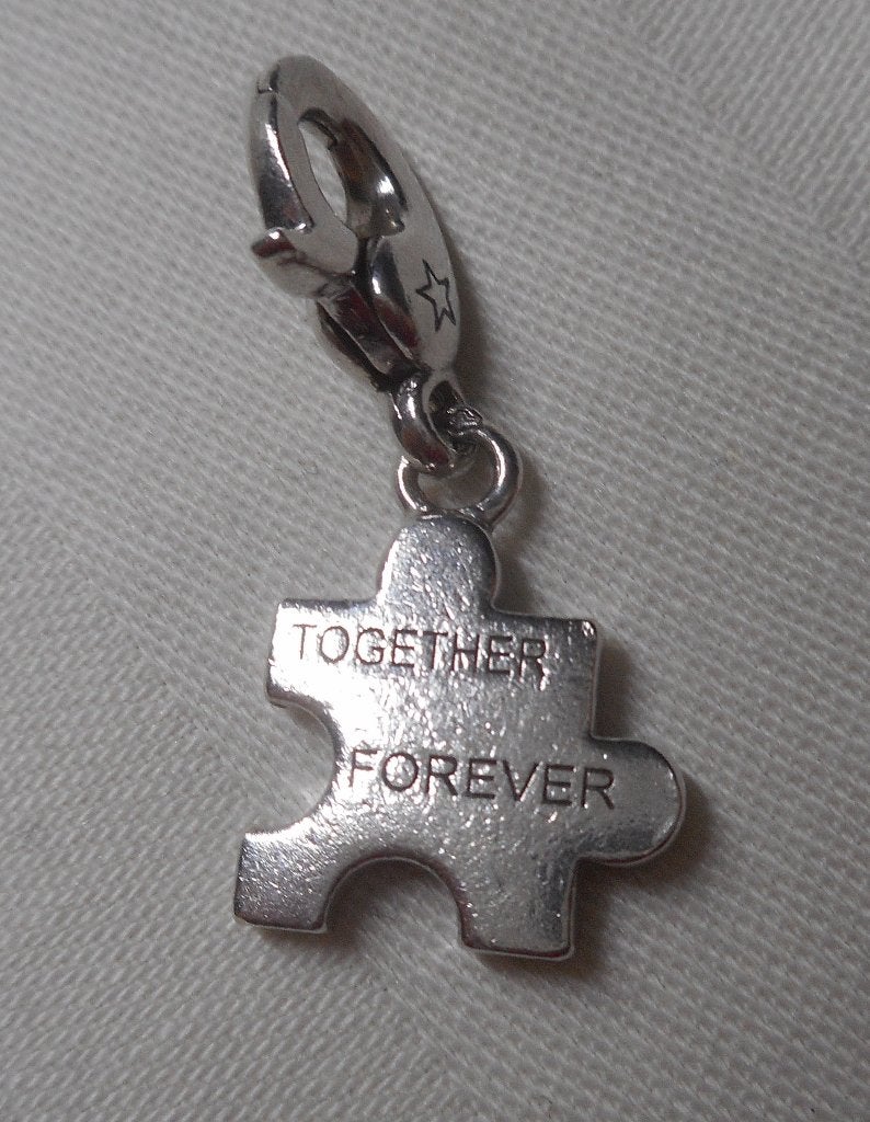 Zilveren Ti Sento charm bedel Together Forever nr.1187, Overige merken, Verzenden, Zo goed als nieuw, 1 bedel