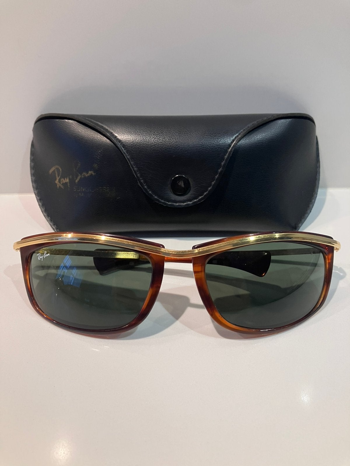 Vintage Ray-Ban Olympian - Bausch & Lomb, Sieraden, Tassen en Uiterlijk, Zonnebrillen en Brillen | Dames, Zonnebril, Bruin, Ophalen of Verzenden