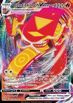 Centiskorch VMAX – 034/189 – Darkness Ablaze – NM, Ophalen of Verzenden, Nieuw, Losse kaart