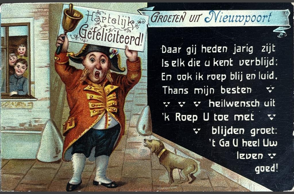 Nieuwpoort, groeten uit met versje, Ophalen of Verzenden, Voor 1920, Zuid-Holland