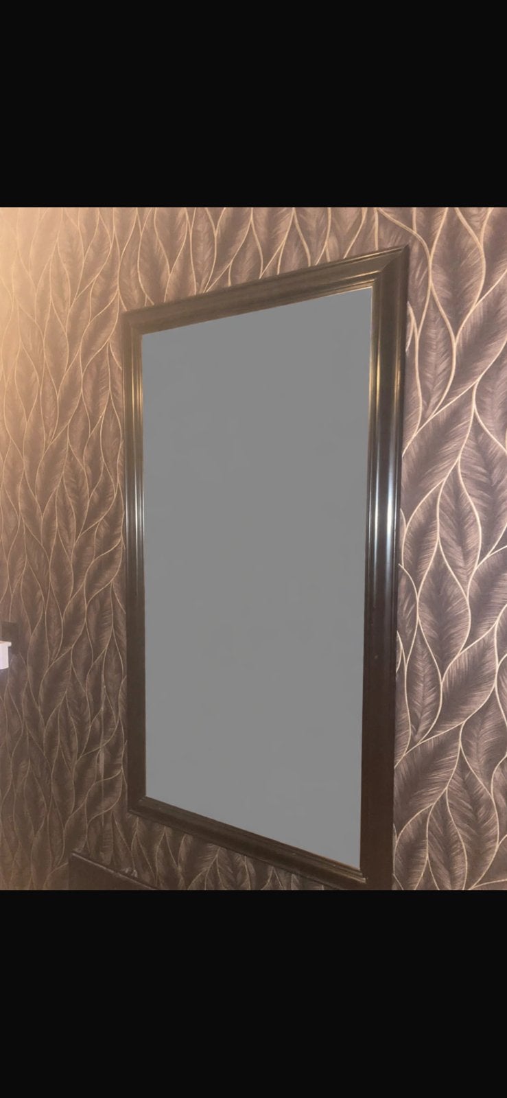 IKEA Hemnes spiegel zwart 72x132 cm, Gebruikt, 100 tot 150 cm, Ophalen of Verzenden, Rechthoekig