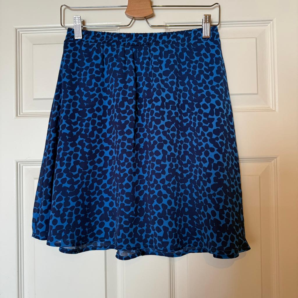 MSCH Copenhagen blauw panterrokje maat XS, Msch Copenhagen, Blauw, Ophalen of Verzenden, Zo goed als nieuw
