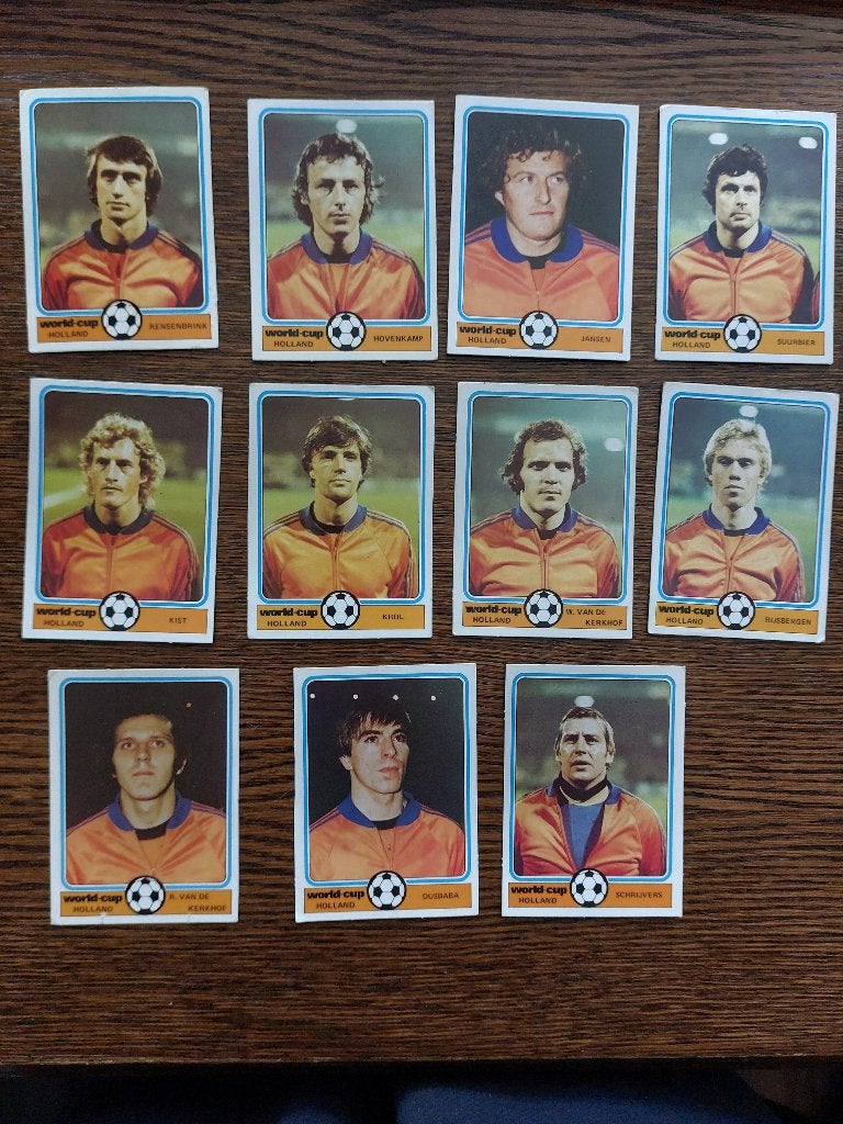 Voetbalplaatjes Oranje - Monty, Ophalen of Verzenden, Zo goed als nieuw, Meerdere plaatjes