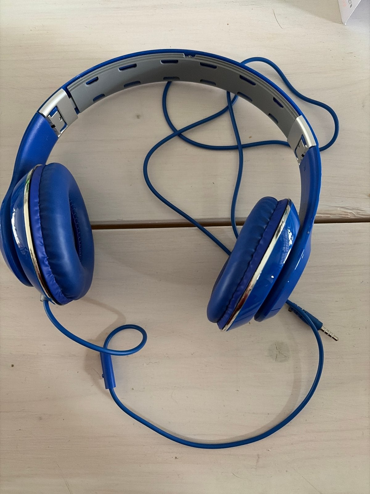 Blauwe bedrade hoofdtelefoon - Goede staat, Ophalen, Gebruikt, Overige merken