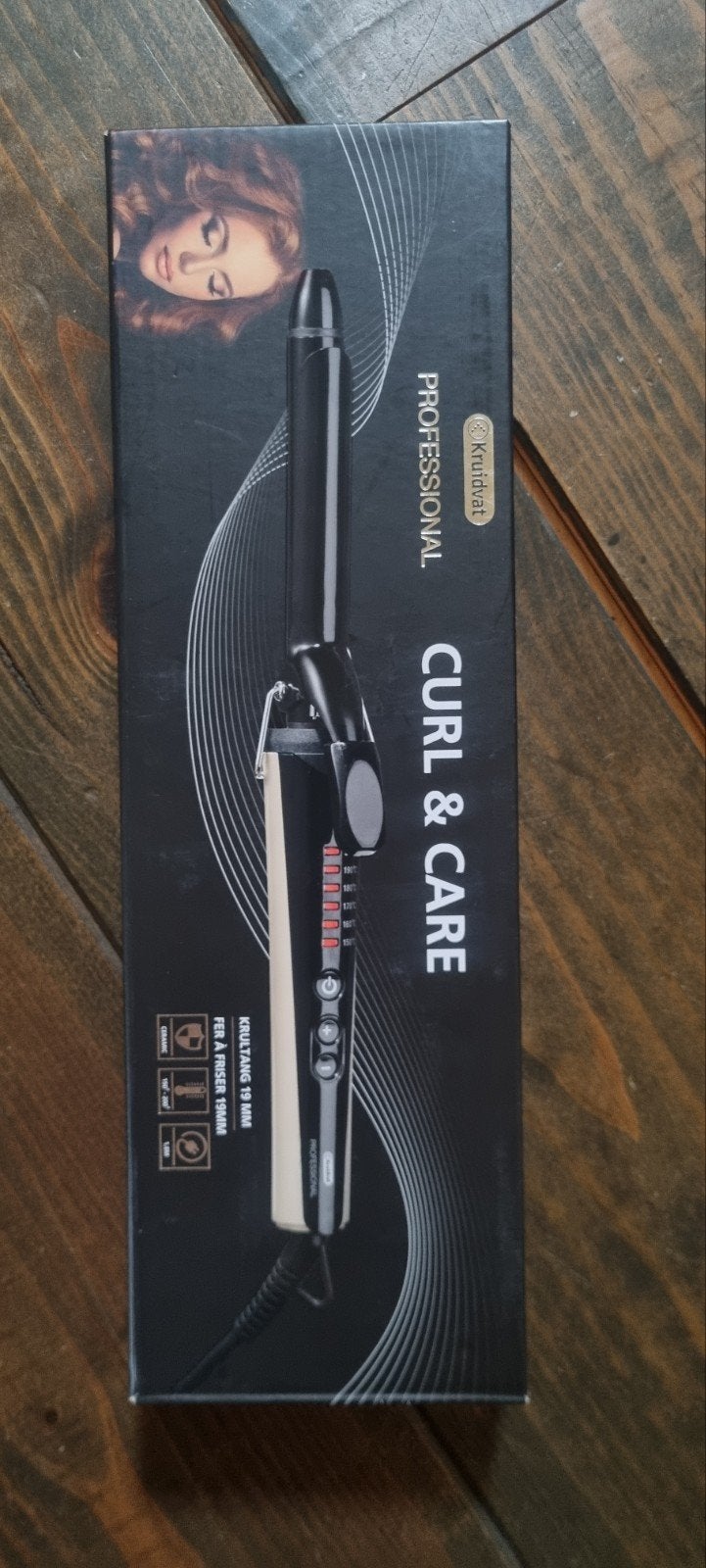 Kruidvat Professional Krultang 19mm - Curl & Care, Ophalen of Verzenden, Zo goed als nieuw, Haarverzorging