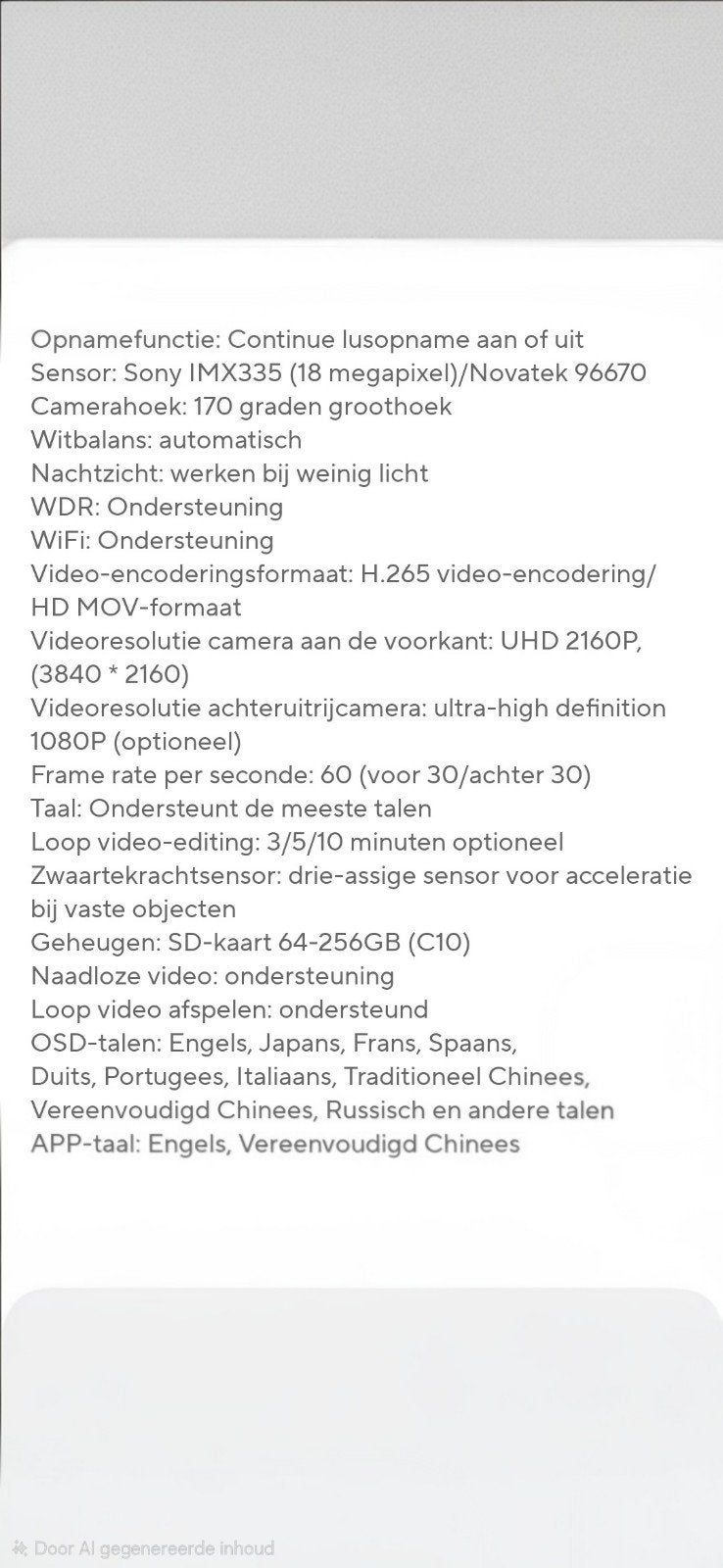 4K Azdome dashcam Alfa Romeo Giulia/ Stelvio, Ophalen of Verzenden