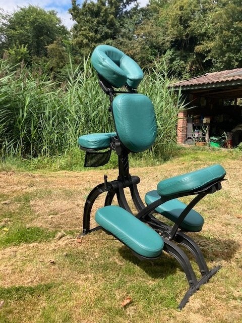 earthlite massagestoel + trolley, Ophalen, Zo goed als nieuw, Massagestoel of Kussen